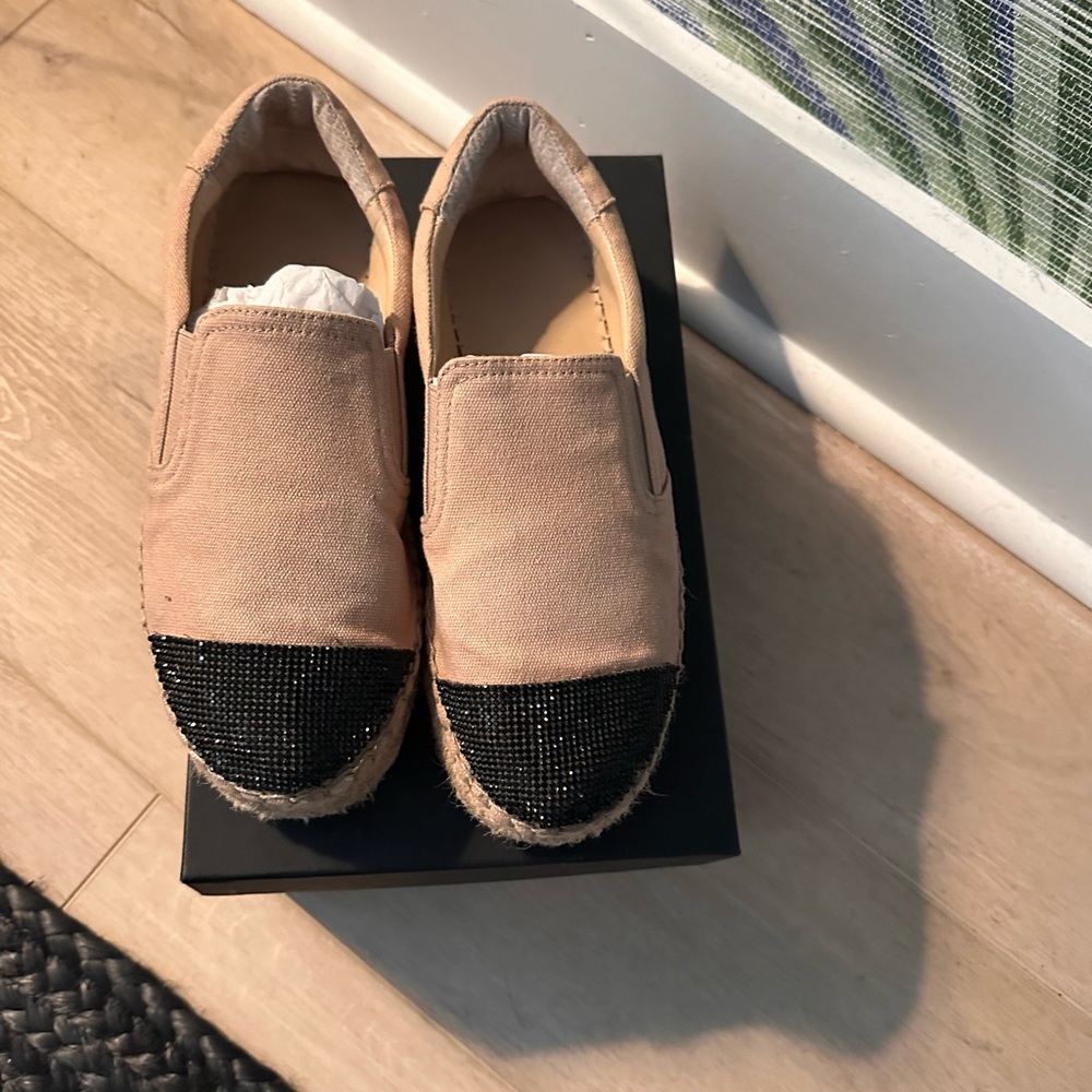 Kendall + Kylie Joss6 crystal toe espadrilles 7.5